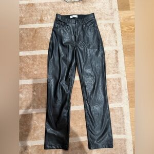 Abercrombie & Fitch Women’s Black Leather Pants